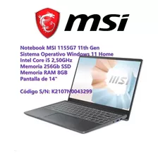 Msi 1155g7 Intel Core I5 8gb Ram 256gb Ssd Windows 11 Home