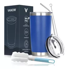 Vaso Térmico Portátil De 20oz Acero Inoxidable