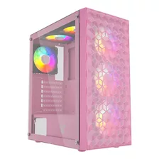 Gabinete Fantech Cg83 Aero Sakura Atx 4 Fans Rgb Incluidos