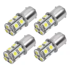 X4 Ampolletas Luz Led 1 Contacto Blanco 5050 