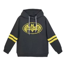 Poleron Batman - Capucha Y Bolsillos Laterales - Talla 14 - Envio Gratis A Todo Chile