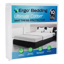 Ergo Bedding Ultimate Cotton Mattress Protector-queen Size, 