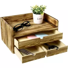 Organizador De Escritorio De Madera Soplada, Organizador