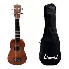 Ukelele Soprano Con Funda Leonard Uk15 Varios Colores