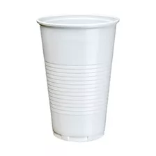 Vasos Descartables Plástico Blanco 180cc X 100 Unidades