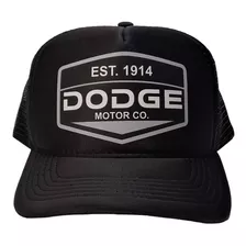 Boné Dodge Motor Logo Trucker Redinha Preto