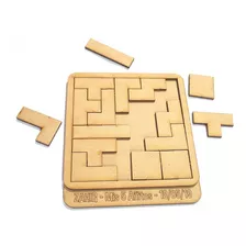 35 Tetris Rompecabeza Puzzle Fibrofacil Juego Mdf Souvenirs