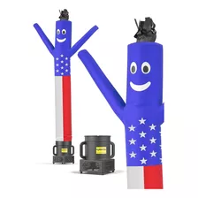 Muñeco Inflable Lookourway, Bandera Americana, 1.8 Metros
