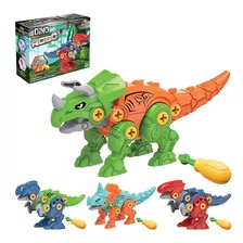 Dinossauro Montar E Desmontar Brinquedo Menino Com Chave