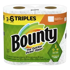 Bounty Toallas De Papel De Hoja Completa, Color Blanco, 2 Ro