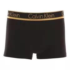 Cueca Calvin Klein Trunk Modal Dourado C10.03 Pt03 Preta 1un