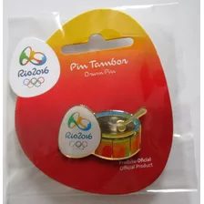 Pins Rio Olimpíadas 2016 - Produto Oficial - Tambor