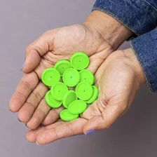 Caderno Inteligente Discos G + Elástico Verde Neon