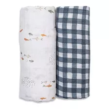 Lulujo Boho Swaddle Set, Mantas De Muselina De Algodón, Paqu