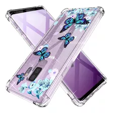 Funda Para Samsung Galaxy S10e Transparente Mariposas