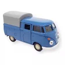 Miniatura Vw Kombi T1 Pickup Cabine Dupla Capota Lona Welly 