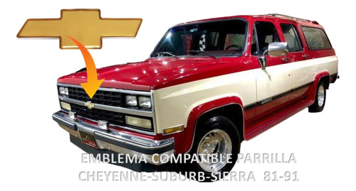 Emblema Compatible Parrilla Cheyenne-suburb-sierra 81 Al 91 Foto 3