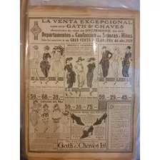 Publicidad Original Año 1920-e125964-gath&chaves-moda Fem...