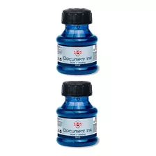 2 X Koh-i-noor Tinta Permanente Caneta Tinteiro 50ml Azul