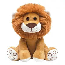 Pelucia Para Bebe Leãozinho Ursinhos Safari 25cm