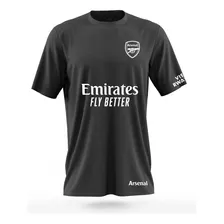 Polera Negra Futbol Club Arsenal 2023