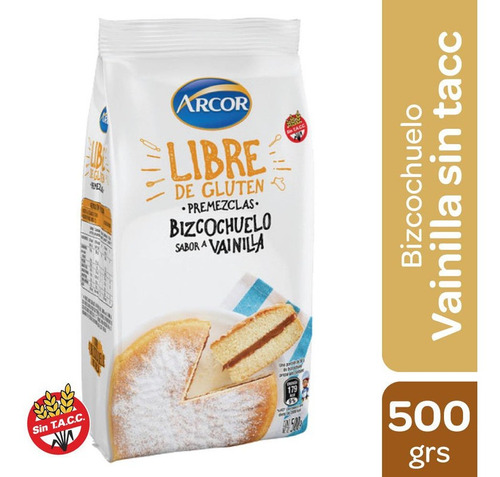 Bizcochuelo Vainilla Sin Tacc Arcor X500gr