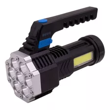 Linterna Led Recargable 14cm Con Agarre