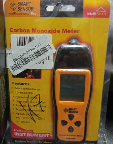 Tester Medidor Monoxido Carbono Co2 Gas Detecta Fugas Asch