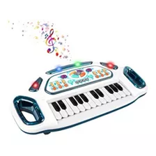 Teclado De Piano Multifuncional Con Luz Para Niños Y Bebes