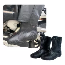 Bota Motoqueiro Delta Impermeável Resistente Pvc Pra Chuva