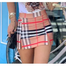 Shorts Saia Griffes Femininas Blogueira Gringa Premium