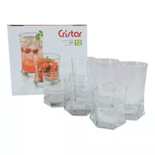 Set De 12 Vasos Cristar Modelo Vivaldi