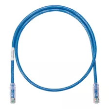 Cable De Red Cat 6 Color Azul 1.5mts. Marca Panduit Netkey 