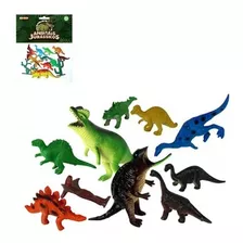 Kit 10 Pçs Animais Jurássicos Dinossauros Brinquedo Criança