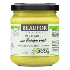 Mostarda Com Pimenta-verde Beaufor Sem Glúten 200 G