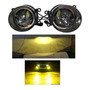 Par Faros Auxiliares Lupa Led Amarillo Ford Mustang 2012
