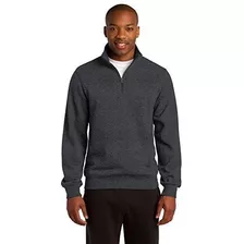 Tall 1/4 Zip Sudadera Xlt Grafito Heather Sport-tek Hombres.