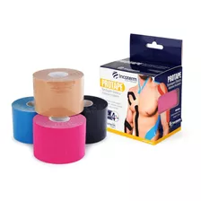 Bandagem Elastica Funcional Adesiva Pro Tape Rosa