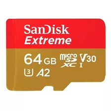 Sandisk Tarjeta Memoria Micro Sd 64gb Extreme A2 4k
