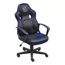 Cadeira Escritório Gamer Pcyes Racer Master Sti Preto/azul