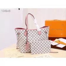 Bolso Louis Vuitton Neverfull Rosa Tote Lv Envío Gratis Msi