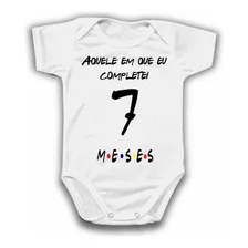 Body De Bebê Mesversario Friends