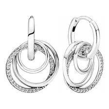  Aretes De Aros Plata Ley S92 Más Kit De Regalo Comp Pandora