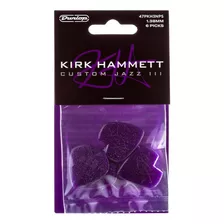 Puas Kirk Hammett Jazz Iii X 6 Purple Jim Dunlop 47pkh3nps