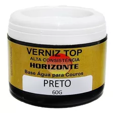 Verniz Top Preto Cera Creme Couro Sapato Bota Coturno 60g