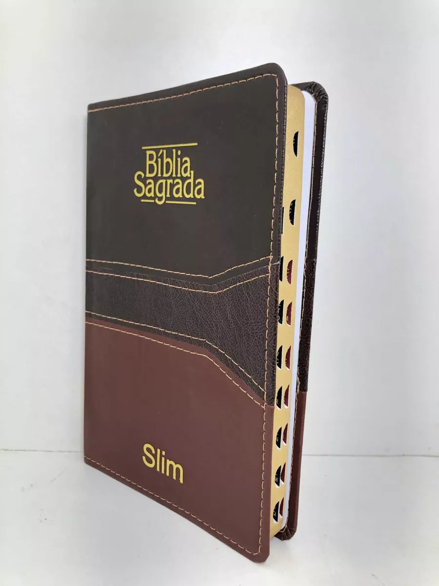 Biblia Slim Média Almeida Corrigida Fiel Capa Luxo C/índice