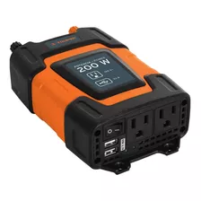 Inversor De Corriente Convertidor 200w Con Puerto Usb Carro