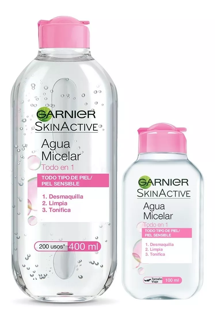 Garnier Skin Active Kit Micelar Todo En 1 400ml Y 100ml