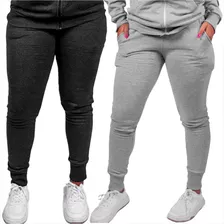 Kit 2 Calça Moletom Feminina Frio Promoção Envio Rápido