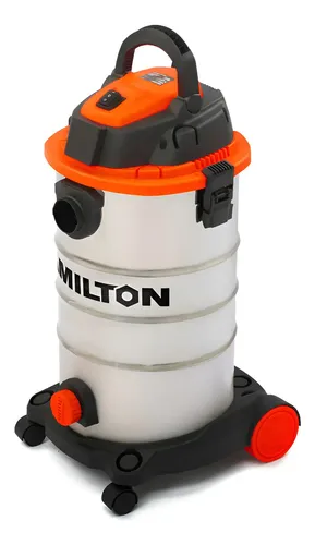 Aspiradora Industrial 30 Ltrs Polvo Liquido Hamilton Hap030 Plateado